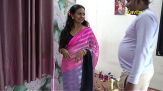 Desi Indian Kavita Mature hot Bhabhi enjoying sex with devar