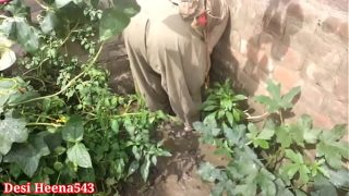 fantastic hardcore fucking with a village bhabhi at backyard