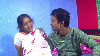 Indian Telugu Aunty And Nephew Pussy Licked And Fucking With Dirty Talking