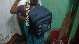 Indian Telugu Bhabi With Her Boyfriend Standing Style Fucking Pussy