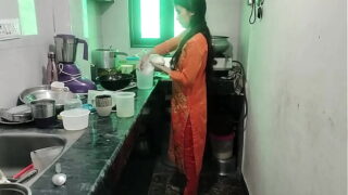 Indian Telugu Hot Wife Having Anal Sex With Husband In Kitchen