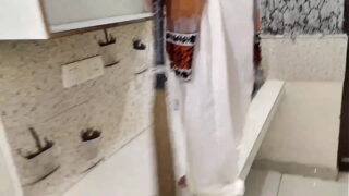 Indian Telugu Husband Friend Fucking Bhabhi in the Kitchen