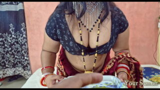 Indian Telugu milf hot aunty got horny and fucking by nephew