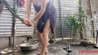 Indian Telugu Village Local Bhabhi Fucking Outdoor In Dever