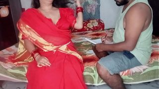 Mature horny desi aunty fucked by young boy hard with loud moans