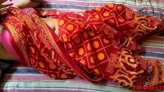 Red Saree Sonali Bhabi Sex By Local Boy