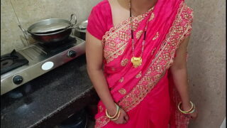 Telugu gf fucked with boyfriend at kitchen in clear audio